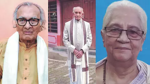 President confers Padma awards to three eminent personalities President confers Padma awards to three eminent personalities
