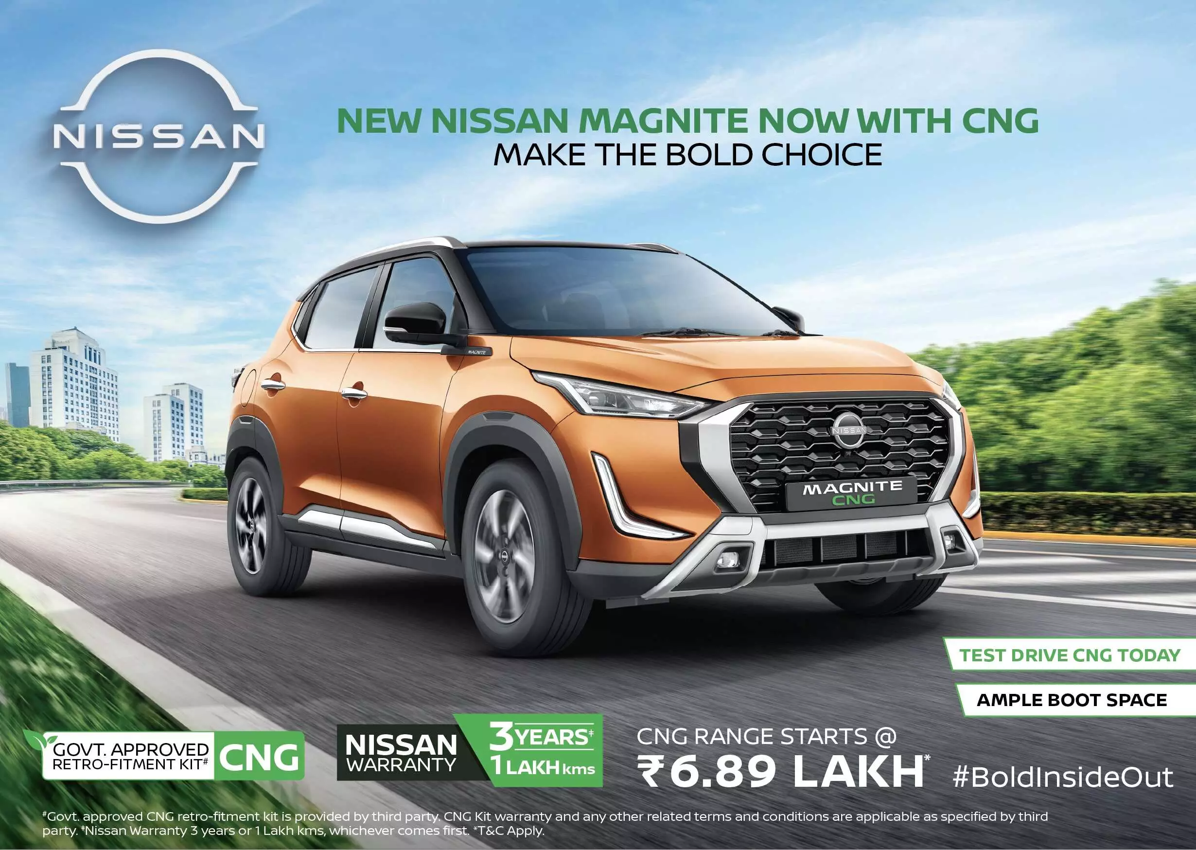 New Nissan Magnite now available with CNG Retrofitment Kit New Nissan Magnite now available with CNG Retrofitment Kit