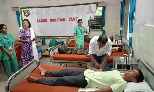 Blood donation camp held Blood donation camp held