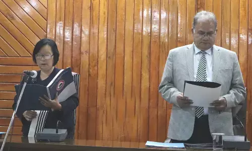 Nino Iralu sworn in as Nagalands new Lokayukta Nino Iralu sworn in as Nagalands new Lokayukta