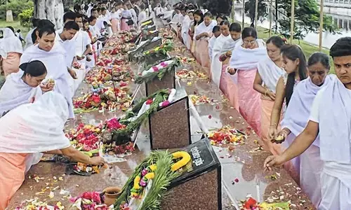 Imphal Marks 24th Great Uprising Day with Tributes to 2001 Martyrs Imphal Marks 24th Great Uprising Day with Tributes to 2001 Martyrs
