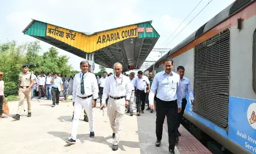 GM, NFR (Construction) Inspects Araria-Galgalia BG Line GM, NFR (Construction) Inspects Araria-Galgalia BG Line