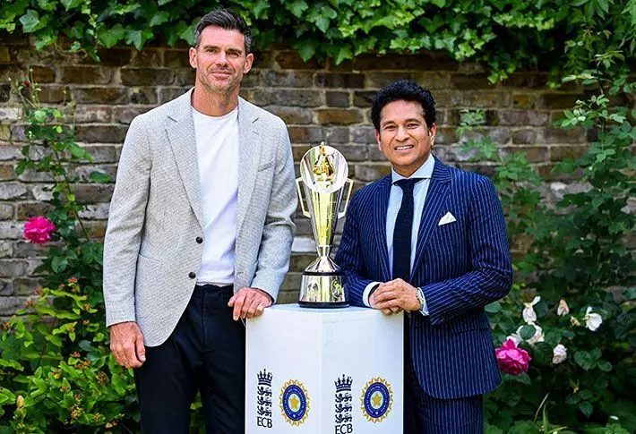 Anderson-Tendulkar Trophy unveiled before Test series opener