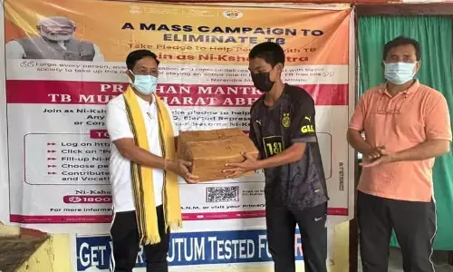 Liromoba MLA Pesi Jilen Adopts TB Patients under Ni-Kshay Mitra Initiative Liromoba MLA Pesi Jilen Adopts TB Patients under Ni-Kshay Mitra Initiative