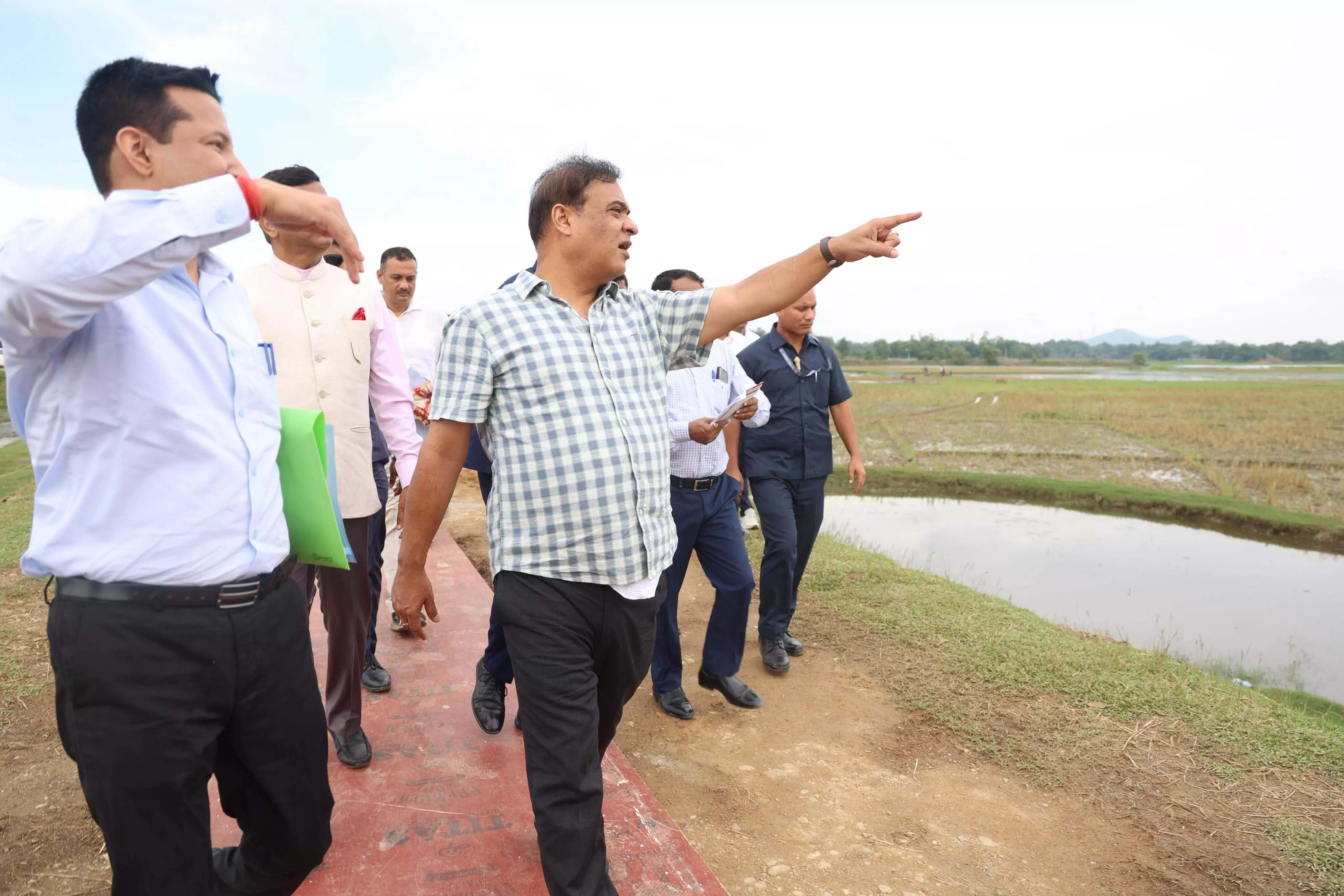 CM visits proposed Thermal Power plant site at Bilasipara CM visits proposed Thermal Power plant site at Bilasipara