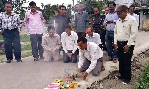 Peki Modi Villagers Protest Road Construction Irregularities Peki Modi Villagers Protest Road Construction Irregularities
