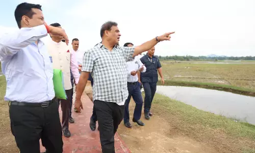 CM visits proposed Thermal Power plant site at Bilasipara CM visits proposed Thermal Power plant site at Bilasipara