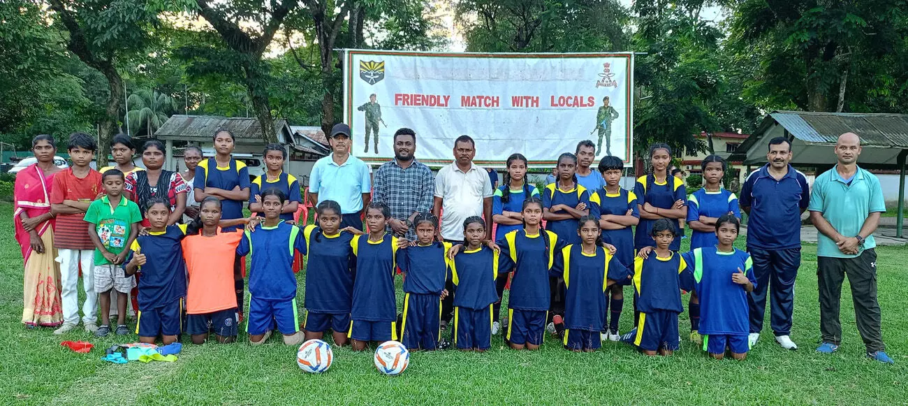 Assam Rifles organized friendly football match