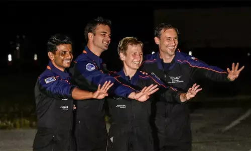 Axiom-4 Crew Settles into ISS Life After Successful Docking Axiom-4 Crew Settles into ISS Life After Successful Docking