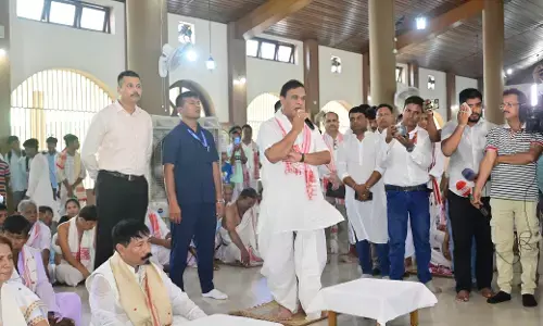 Assam CM inaugurates the newly constructed Natghar of Sri Sri Athkhelia Namghar Assam CM inaugurates the newly constructed Natghar of Sri Sri Athkhelia Namghar