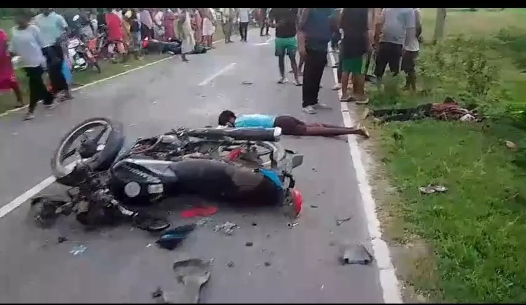 3 killed on spot in a tragic road mishap in Nagaon 3 killed on spot in a tragic road mishap in Nagaon