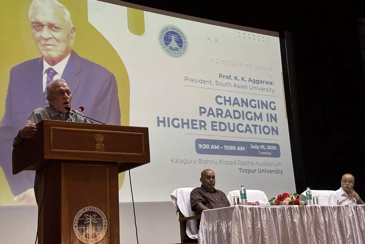 Tezpur University organizes Lecture on Changing Paradigm in HE Tezpur University organizes Lecture on Changing Paradigm in HE