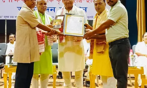 Nagaon based businessman awarded at Jorhat Nagaon based businessman awarded at Jorhat