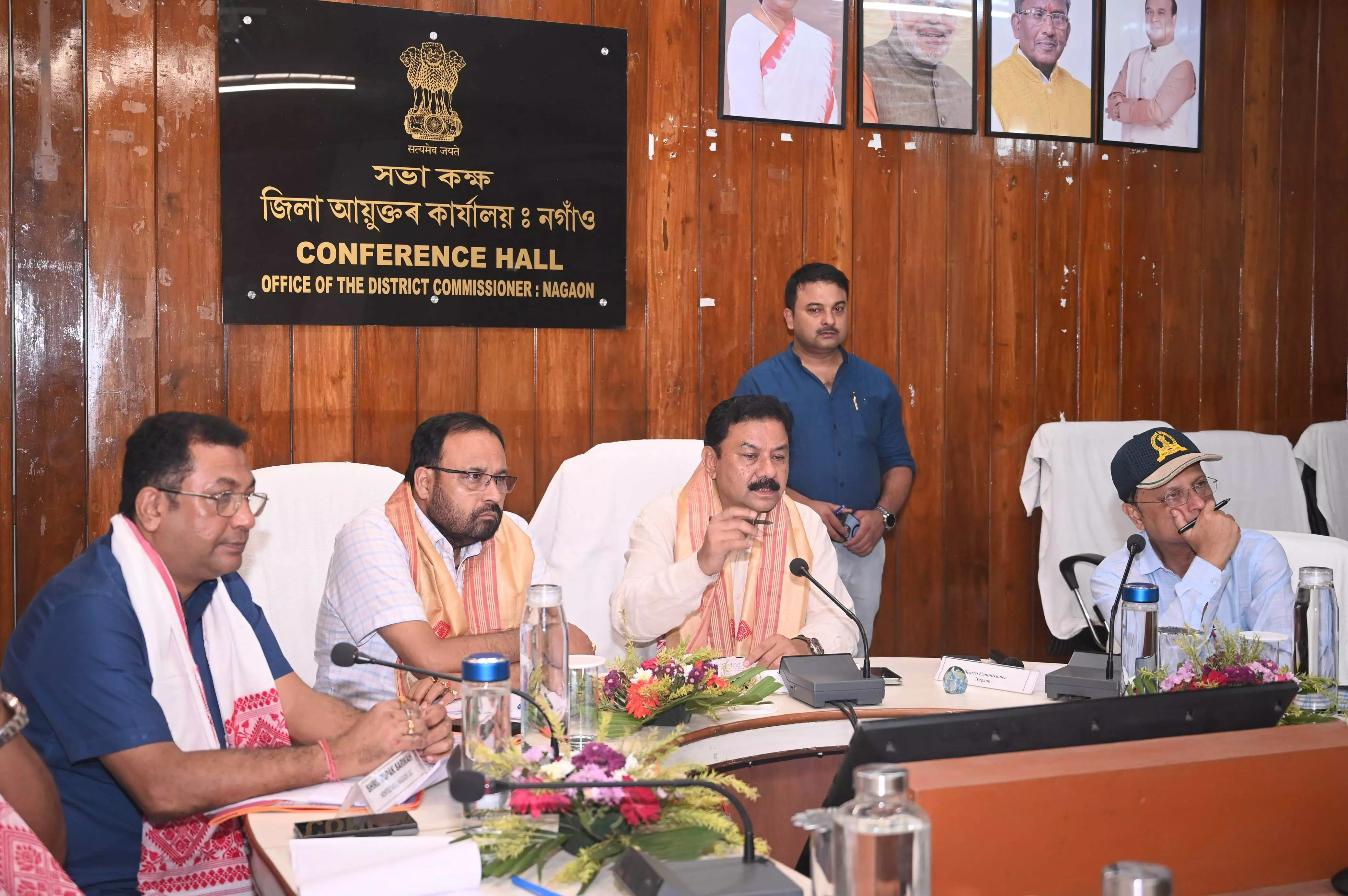 Ministers Ranjit Dass and Keshab Mahanta reviews govt schemes at Nagaon